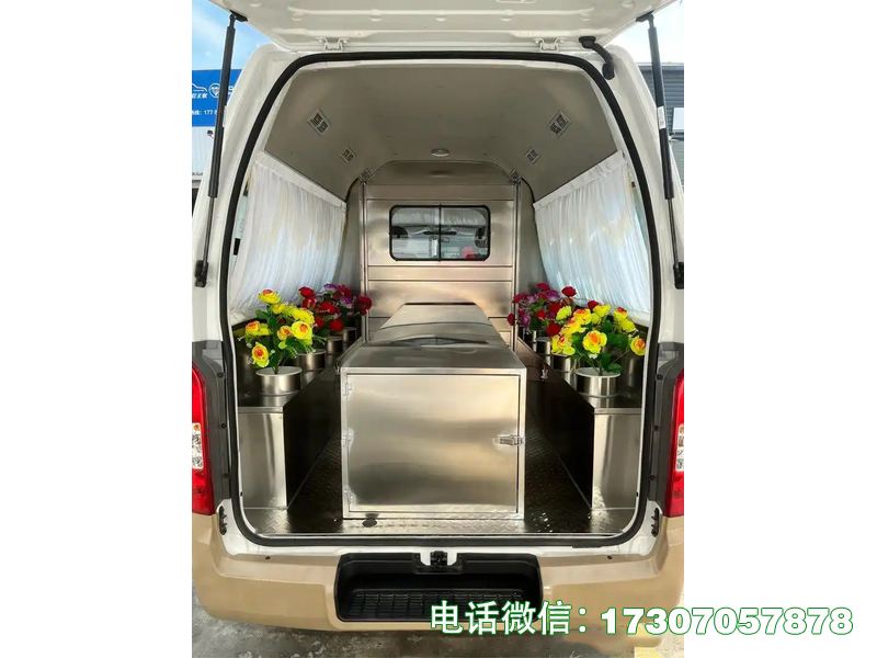 遗体安全运输车是殡葬专用遗体安全转运车辆，采用专用加固底盘打造，配备多重安全防护装置和密封车厢，防冲击、防晃动、防渗漏，运行稳定、安全可靠，操作便捷、卫生环保，适配各类遗体安全转运场景，符合行业安全标准与道路运输规范，全方位保障遗体转运安全。