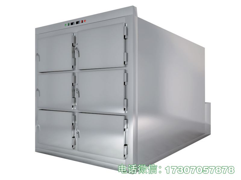 殡仪馆停尸柜为殡葬标准化设备，制冷达标、操作简便，适配殡仪馆遗体临时停存、中转需求。