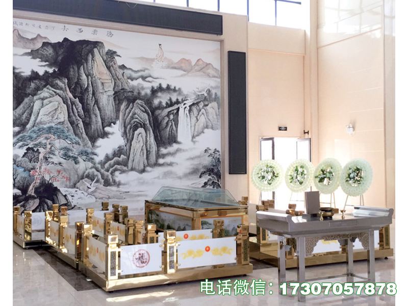 遗体告别瞻仰台是殡葬专用一体化瞻仰设备，外观庄重肃穆，台面防滑稳固，适配各类遗体告别场景，便于亲友瞻仰与工作人员操作，清洁便捷，符合殡葬卫生与作业标准。